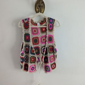 Granny Square Crochet Vest